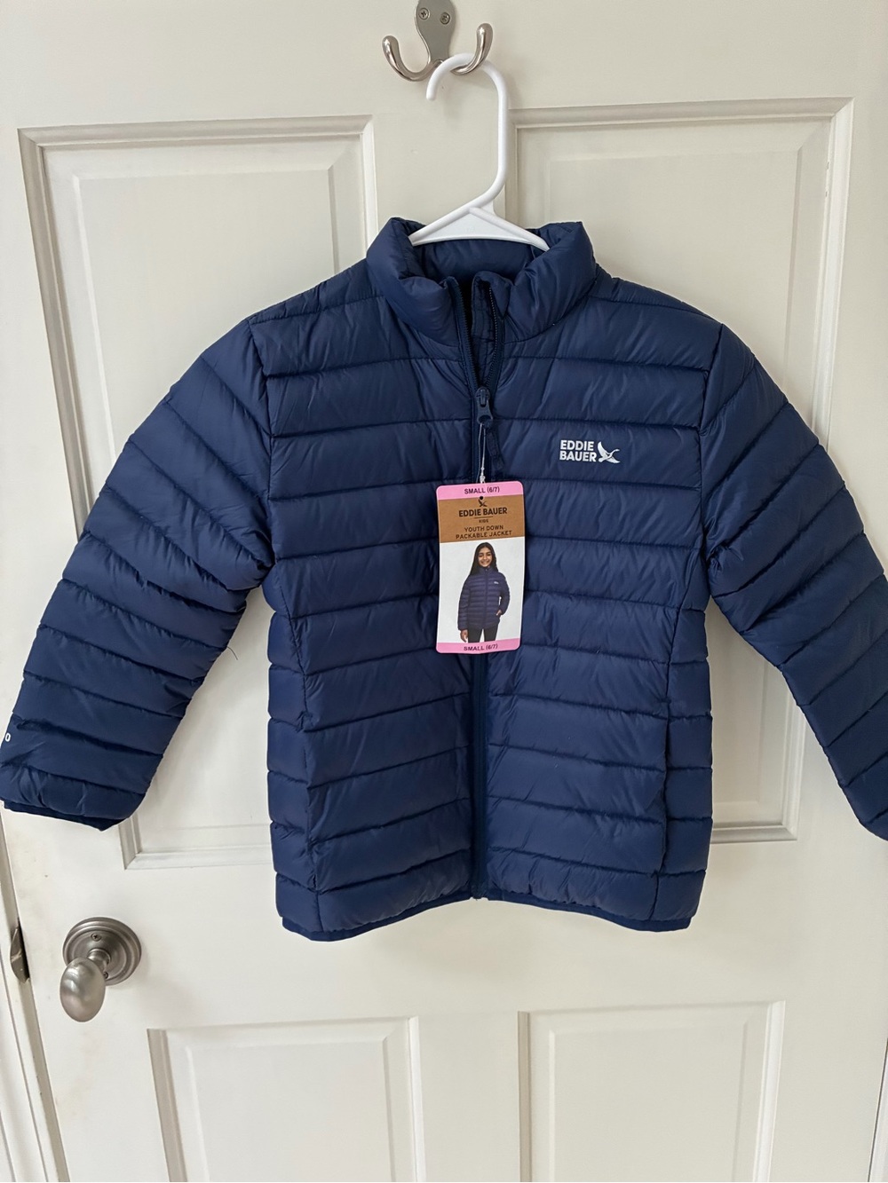 Eddie Bauer Kids' Navy Packable Down Puffer Jacket